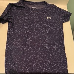 Under Armour Dark Blue Speckled Tee no tags never worn